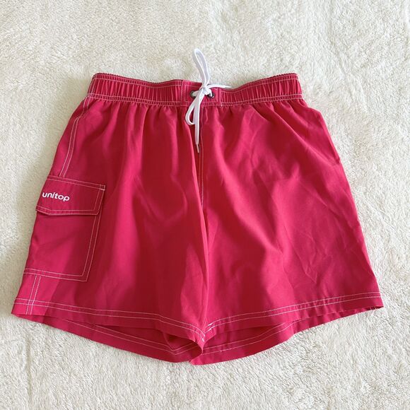 Set of 3 Unitop Swim Shorts Women's Size S Red Gray Navy Board Shorts Lined - Picture 7 of 14